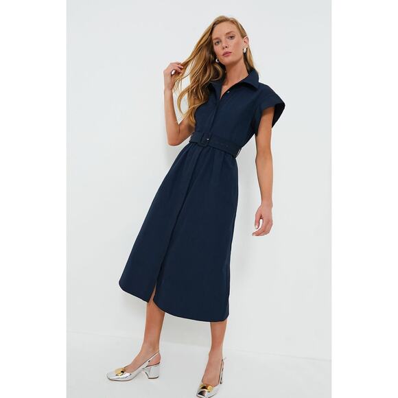 TUCKERNUCK Navy Chloe Dress Size XXS NWT Retail $298 Tuckernuck - Picture 6 of 6